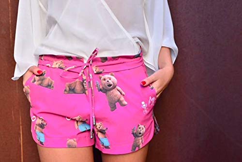 Shorts Feminino Mic Fun Hi I'm Ted Rosa - M