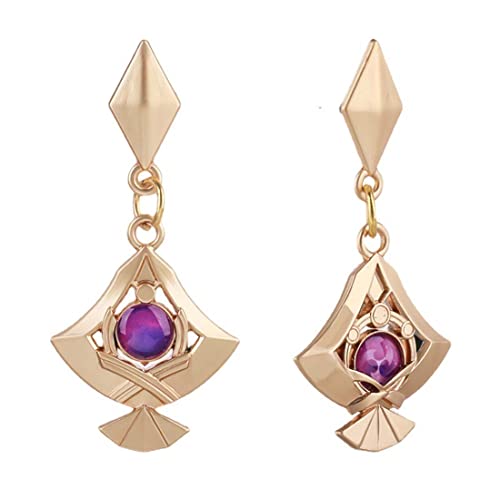 FüR Genshin Impact Yae Miko Ohrringe, Anime Cosplay Ohrringe, Party Legierung AnhäNger Ohrringe, Cartoon ZubehöR FüR MäNner Und Frauen AnhäNger Cover