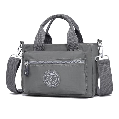 AOCINA Small Tote Bag Nylon Crossbody Purses for Women Mini Satchel Handbag