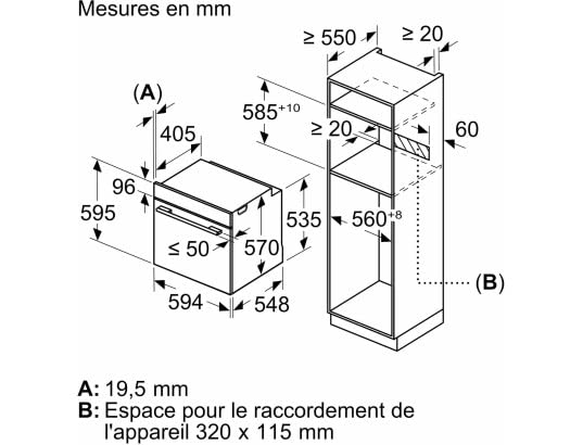 Siemens HR538ABS1 Einbau-Backofen iQ500, Integrierbarer Backofen 60 x 60cm, Schnellaufheizung, coolStart, ecoClean, Dampfunterstützung, cookControl 30, Schwarz – Bild 8