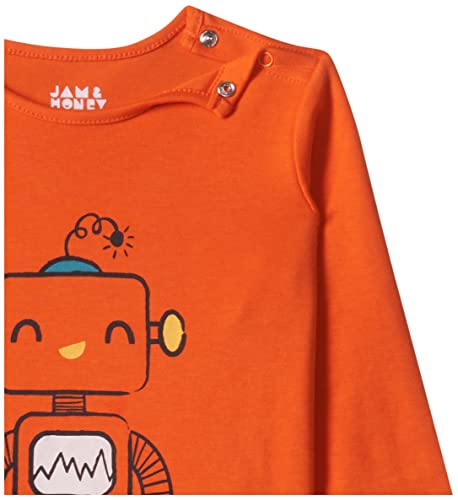 Image of Amazon Brand - Jam & Honey Baby Boy's Full Sleeves 100% Cotton Printed Regular Fit T-Shirts | New Born Baby Clothes-0 to 24 Months (Pack of 3)