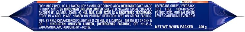 Surf Excel Detergent Bar, 400g, Blue