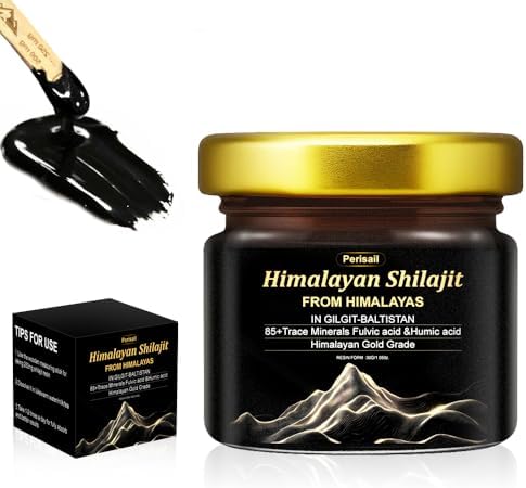 Pure Himalayan Shilajit Resin | High Potency for Men & Women | 75 Servings for Stamina and Muscle Building, 85+ Trace Minerals, 75% Fulvic Acid, 3PL Test Report, 500mg