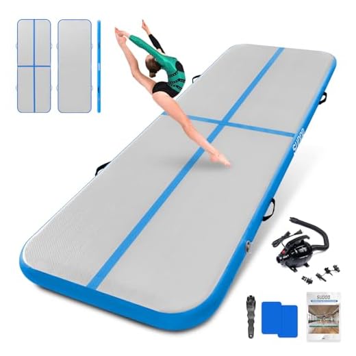 Air Track Tumbling Mat for Gymnastics, 10ft Tumble Track Air Mat for Kids Home Training Exercise