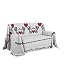 Telo Copridivano In Cotone Riciclato 100% Made In Italy, 360x290 Cm, Beige, Multiuso, Certificato GRS E OEKO-TEX