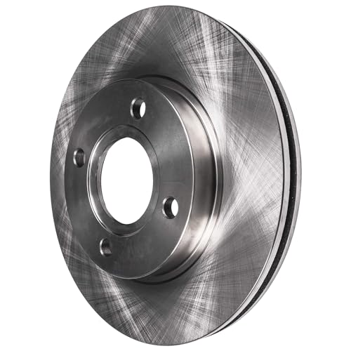 Image of Detroit Axle - Front Brake Kit for Toyota 2017-2018 Yaris iA, 2019-2020 Yaris, 2016 Scion iA, 10.16 inch inch Disc Brake Rotors Ceramic Brakes Pads with Hardware Replacement
