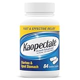 Kaopectate Multi-Symptom Anti-Diarrheal & Upset Stomach Reliever, 84 Caplets, Anti Diarrhea Caplets