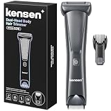 kensen Recortadora de vello corporal para hombres, afeitadora eléctrica de doble cabezal
