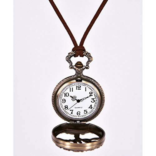 NICERIO Relógio Vintage de Bolso – Relógio de Bolso de Quartzo com Pingente e Colar, Relógio de Bols