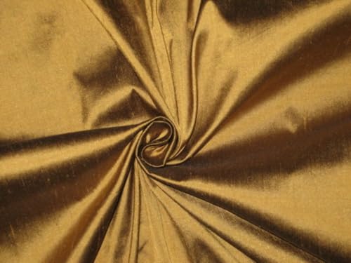 Tissu Dupioni en soie pure or fumé créez vos tenues de soirée chic et exclusives