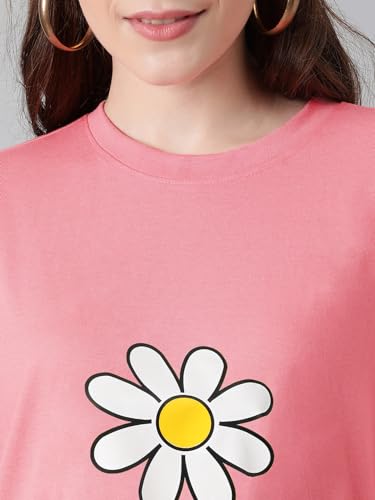 Image of KOTTY Women's Slit-Side Long T-Shirt - Loose Casual Wear with Side Slits