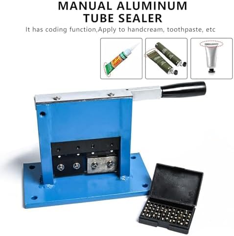 Heavy Duty Manual Tube Sealer - Versatile Hand Pressure Equipment for Cosmetics, Medicine, Food, and Toothpaste
