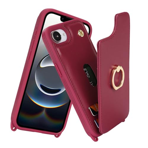 Lipvina for iPhone 16 e / 17 e Case with Strap-Red by Lipvina - Used condition - Image 3