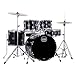 MAPEX CM5294FTCDK Comet Series Drum Set, Standard Size, Dark Black