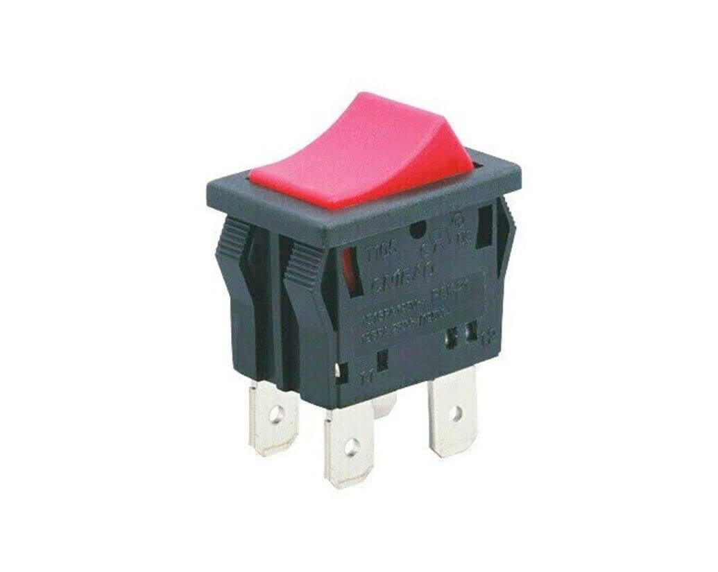 RCK-21 T105 T125 Red Button Electric Switch 4pins 2 Positions（2pc