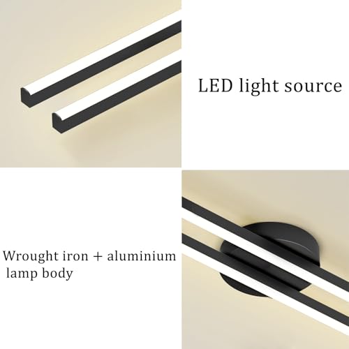 Éclairage de plafond LED dimmable et moderne avec télécommande 90cm