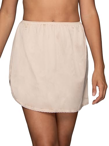 Vanity Fair womens Everyday Layers Single Slit Half Slip, Damask Neutral, S (20" Length)
