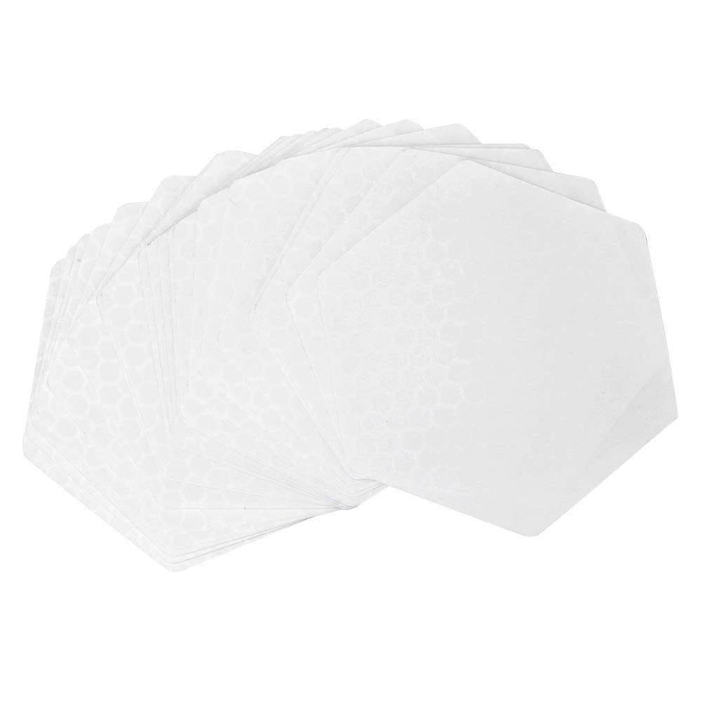 20 Pcs Surf Deck Traction Pads, Silicone Paddle Board Non Slip Mat Adhesive Deck Pad, Surfboard Clear Deck Grip Pad, Hexagons, for Surfboard Short Board Long Board