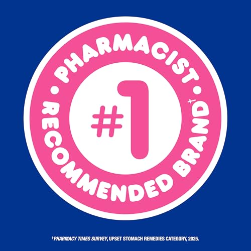 Image of Pepto Bismol ULTRA Caplets, Upset Stomach Relief, Nausea Relief, Heartburn Relief, Indigestion Relief, Anti Diarrhea Medication for Adults - 5 Symptom Relief, 24 ct