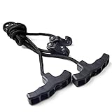 NC Archery Crossbow Cocking Device Double Handle Crossbows Rope Cocker Aid Bow Strings Loading Tool(Black