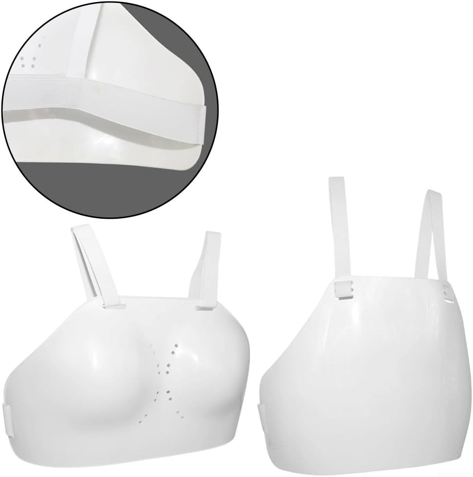 Chest Protector for Adults and Teenagers, Durable PVC Chest Protector with Adjustable Straps, Suitable for Sabre Sword, Lightweight and Comfortable Under Jacket