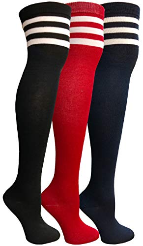 Yacht & Smith Womens Over The Knee Socks, Assorted Premium Soft, Cotton Colorful Patterned #TOP29