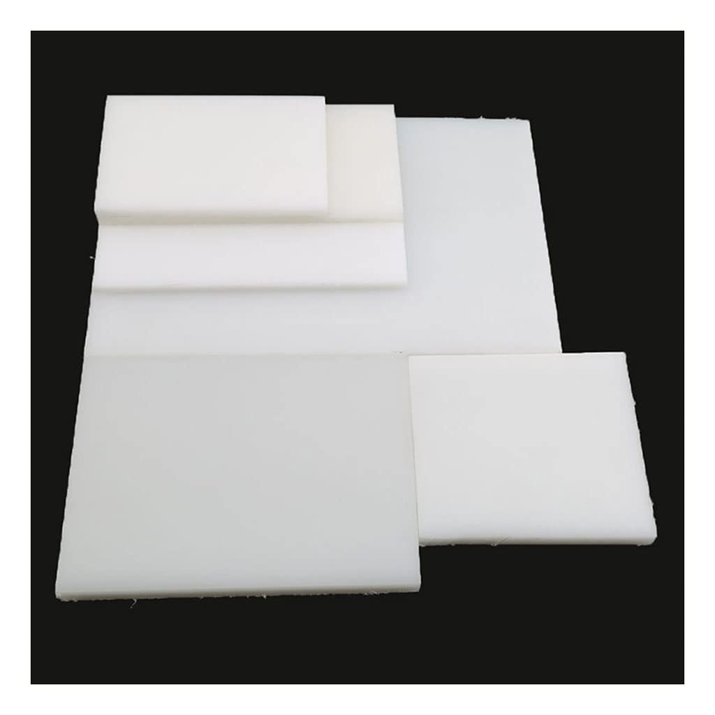 EDFMGH 1pcs White Cutting Board Rubber Mallet Mat, Leather Craft Tools for Cutting Punching Stamp Pad Plastic Pad(140x120x15)