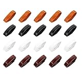 Milisten Cinturini per Orologi in Vera Pelle 20 Mm Anelli di Sicurezza Rimovibili 20 Pezzi Multicolore Supporto Flessibile per Sostituzione Cinturino Orologio Donna