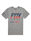 Fox Racing Mens Escaped Premium Short-Sleeve Shirt Medium Heather Graphite