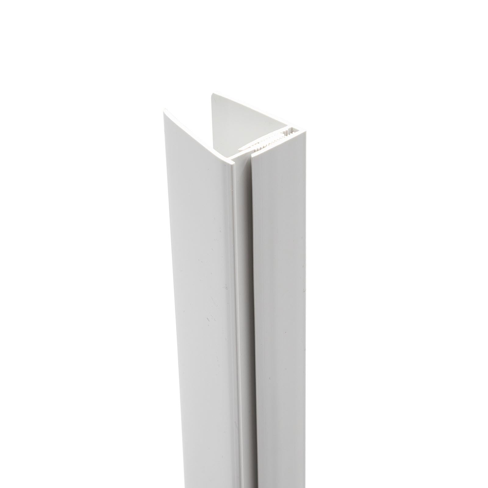 Truly Pvc Limited White Shiplap Cladding Board Edge Trim Starter (2.5M)