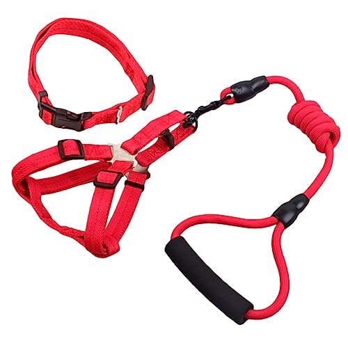 iplusmile 3piezas Collares y Arneses para Mascotas Arnés y Correa para Perros Juego para Pasear y Correr para Cachorros