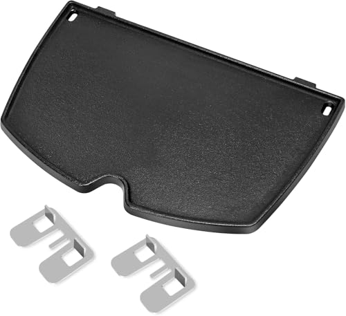 Denmay 6559 38,9 x 27,5cm plaque de plancha pour Weber Q200, Q220, Q2000, Q2200,Plaque chauffante en fonte, 1 paquet