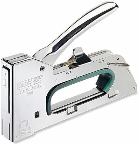 Rapid Heavy Duty Manual Staple Gun PRO R14 for No. 140 Staples, DIY Staple Gun with Ergonomic Handle, All-Steel Construction, and Easy Loading System, Made In Sweden (20511450), Metal
