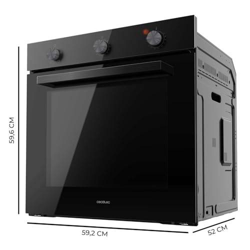 Miniatura 2 de Cecotec Horno Integrable Convencional Bolero Hexa C136000 Glass Black Time A. 2800w, 77l, Bajo Consumo, Temporizador, 4 Funciones, Steam Assist, Steam Easyclean, Cooling Fan, Triple Glass, Luz