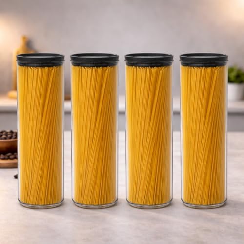 Kit 4 Potes Herméticos Redondo 2 Litros - Organizador com Tampa p...