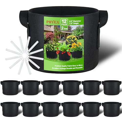 PHYEX 12-Pack 2 Gallon Grow Bags