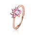 Produktbild WZYMNJZ Einstellbare Rose Gold Ringe Für Frauen Offenen Ring Überzogene Silber Kristall Ringe Für Frauen Katze Pfote Damen Zubehör Ring Engagement