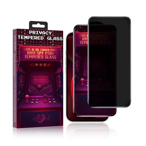 Protecteur d'écran de confidentialité en verre trempé anti-espion pour iPhone 16e 14 13 13 Pro 6,1"