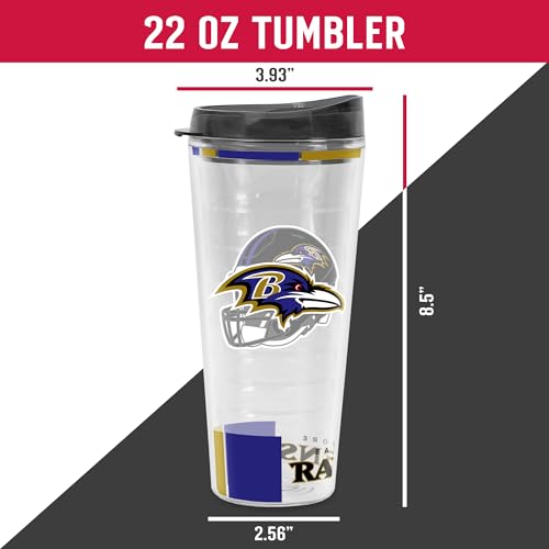 Image of Rico Industries NFL Football Double Wall Classic 16oz Or 20oz Tritan Tumbler W Lid