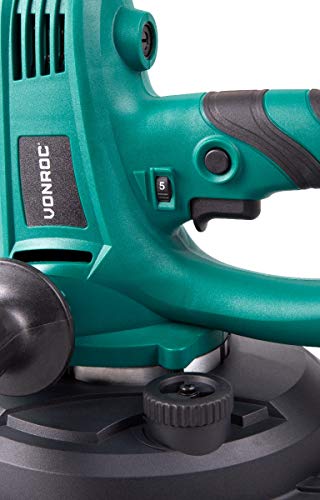 VONROC Excentrische Schuurmachine – 750W – Ø180MM – Plafond & Muur – Incl. slang & stofopvangzak - Afbeelding 4