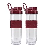 Photo Gallery xsquo useful tech set di 2 bottiglie shaker da 570 ml con coperchio e maniglia, antigoccia, senza bpa, adatte per frullati, frullati, proteine, compatibili con frullatore shake & go Photo Gallery xsquo useful tech set di 2 bottiglie shaker da 570 ml con coperchio e maniglia, antigoccia, senza bpa, adatte per frullati, frullati, proteine, compatibili con frullatore shake & go