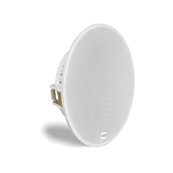 NEXT audiocom C6 Einbaulautsprecher ELA 100V, weiß, 6,5 Zoll, für Sprache und Musik in Geschäften, Schulen, Büros, Hotels und Restaurants, Flacher Grill, lackierbar