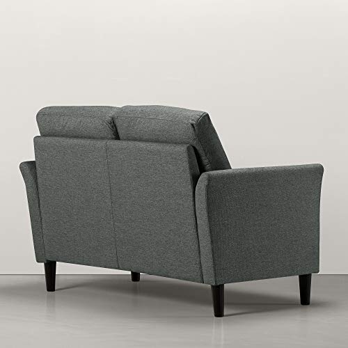 Zinus Jackie Loveseat Sofa / Easy, Tool-Free Assembly, Green Stone #TOP3