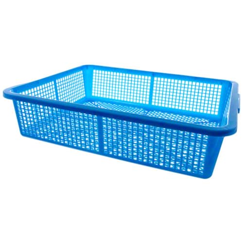TrueCraftware- 21-3/4" X 17" Square Colander Strainer Basket Blue Color-