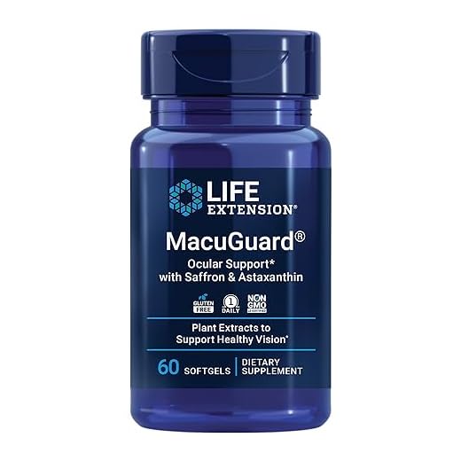Macuguard Ocular Support + Saffron & Astaxanthin 60caps Life