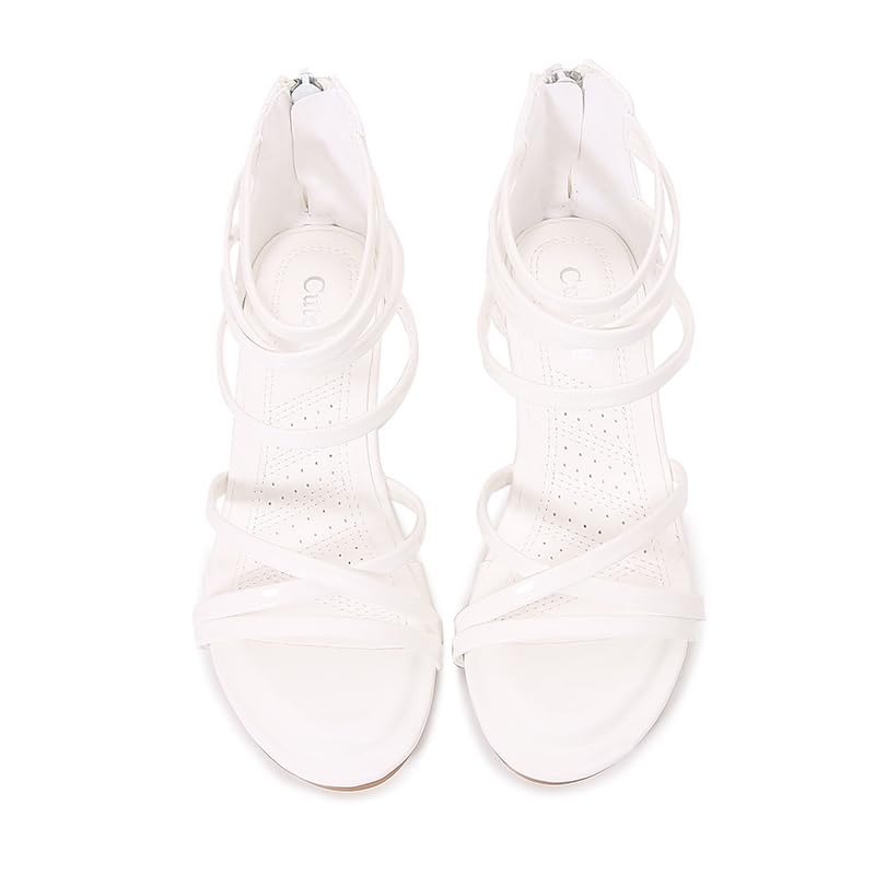 Girls Low Heel Chunky Sandals Wedding Dress Pumps Shoes2