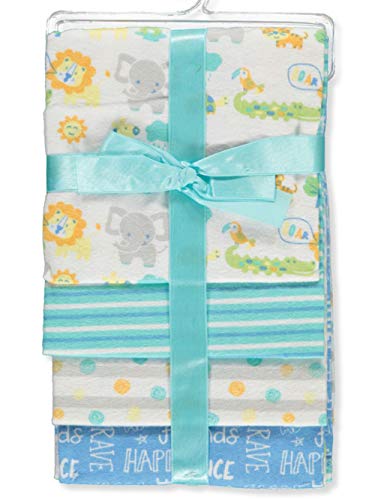 Cribmates 4-Pack Flannel Receiving Blankets - Lion