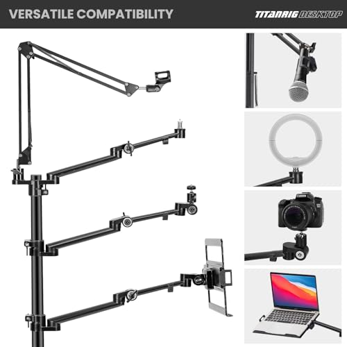 Image of TARION 4-in-1 Desktop Live Stream Stand Arm Set Titanrig Live