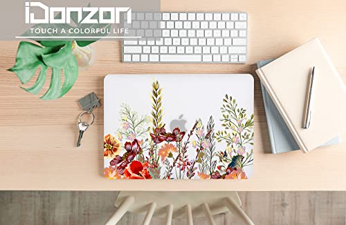 iDonzon Case for MacBook Air 15-inch M5 M4 M3 M2 A3448 A3241 A3114 A2941 2026-2023 Release with Touch ID, 3D Effect Matte Clear See Through Hard Cover & Keyboard Cover, Field Flowers - image 7