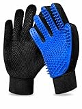 Pet Grooming Glove - Washing Glove For Bathing-Dog Hair Remover For Cleaning Upgrade Grooming Brush For Long And Short Hair- Efficient Washing Glove For Dogs & Cats -1 Pack Right Hand (Blue)